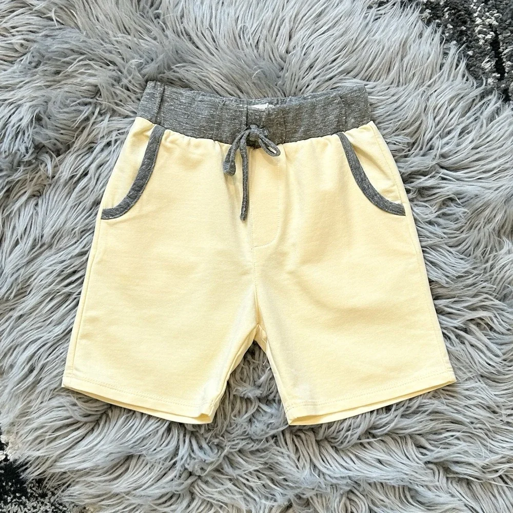 Miki Miette Youth Creme W/Chambray Accents Short Size 4T NEW